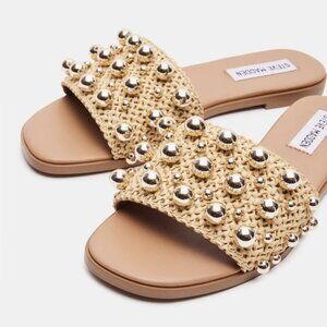 Steve Madden Keely Natural Raffia Sandal